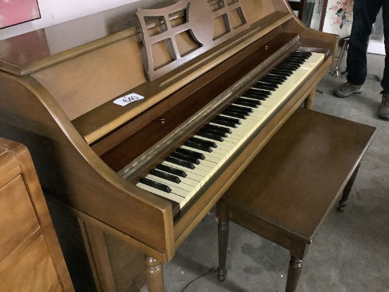 Apartment Size Upright Piano and Bench