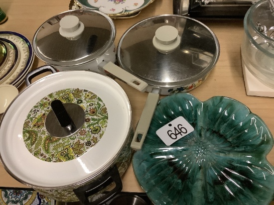 Pots and Pans and Blue Mountain Dish