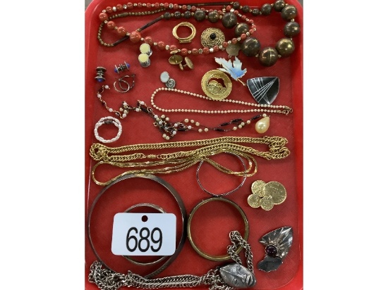 Tray of Victorian Jewelry