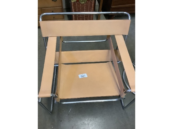 Chrome and Leather Chair