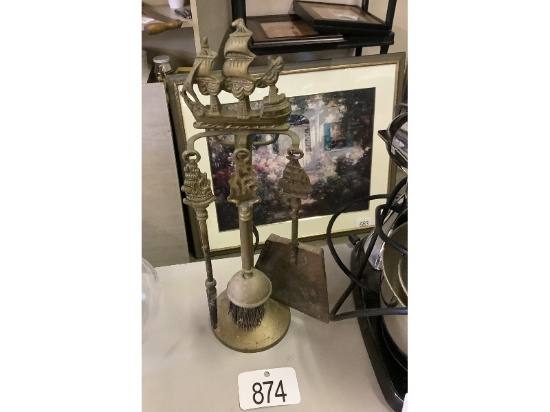 Brass Fire Set