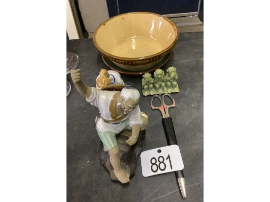 Bowl, Figurines, Etc.