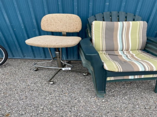 Outdoor Chairs and a Rolling Chair
