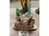 Antique Bookends and Vases