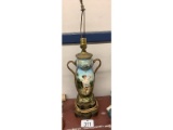 Hand Painted Victorian Lamp