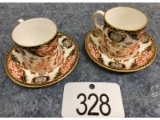 Royal Crown Derby Cups and Saucers