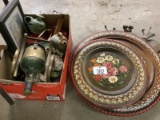 Wooden Tray, Etc.