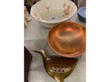Wash Bowl, Copper Bowl, A Bird