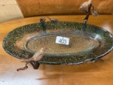 Glass Bowl with Birds