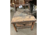 Antique Shoe Shine Bench