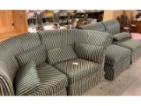 Sectional Chesterfield with Two Side Chairs