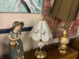 Lamps and a Figurine