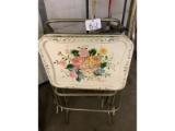 Vintage TV Trays and Stand