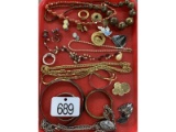 Tray of Victorian Jewelry