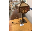 Slag Glass Lamp