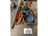 Horse, Camera Lens and Brass Horn