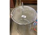 Chrome and Glass Side Table
