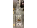 Crystal Decanter and Crystal Dish