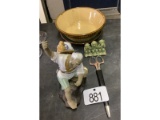 Bowl, Figurines, Etc.