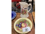 Aynsley Dish and Jug