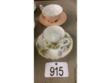 Hammersley and Royal Albert Cups and Saucers