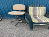 Outdoor Chairs and a Rolling Chair