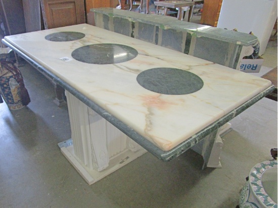 Marble & Plaster Hall Table