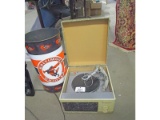 Record Player & Tin Can