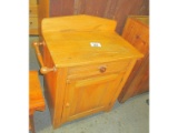 Pine Washstand With Towel Bars