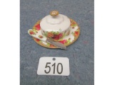 Royal Albert Old Country Rose Butter Dish