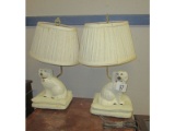 Matching Dog Lamps