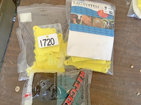 2 Part Bags of Allflex Tags, 1 Bag of Ritchie Tags