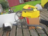Electric Pressure Washer, Helmet, Etc.