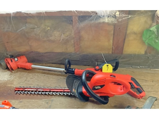 Black & Decker Electric Trimmer and Hedge Trimmer - Works
