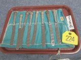 Tray of 8 Sterling Knives