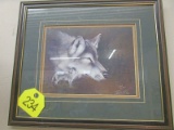 Signed Wolf Print