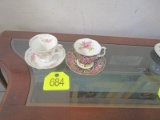 Two Royal Albert Cups and Saucers