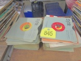 2 Stack of 45s records