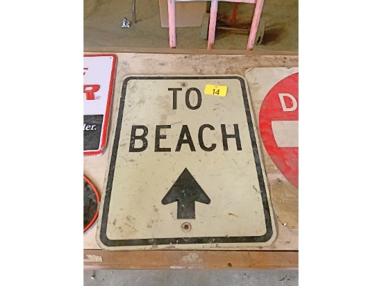 To Beach Sign