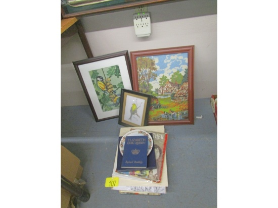 Royalty Book, Needlepoint, Etc.