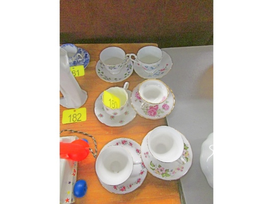 6 Cups & Saucers