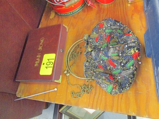 Mah Jong Game & Hand Bag