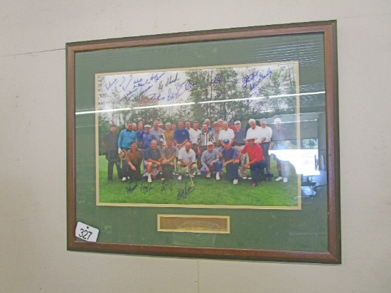 Signed Toronto Maple Leaf's Alumni Golf Picture
