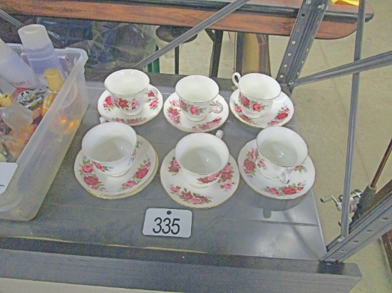 6 Cups & Saucers