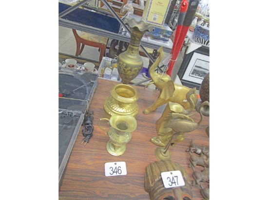 Row of Brassware