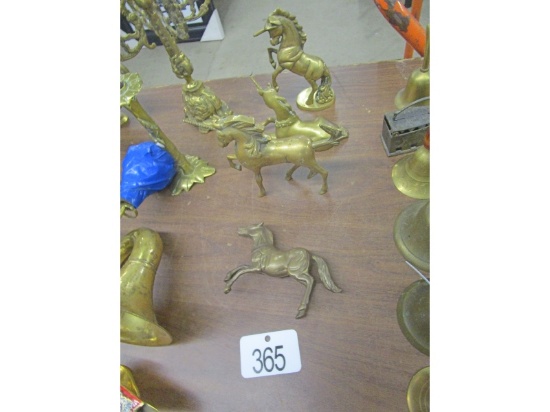 Row of Brassware