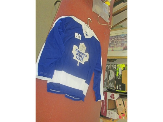 Signed Toronto Maple Leaf's Jersey