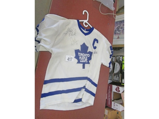 Signed Toronto Maple Leaf's Jersey