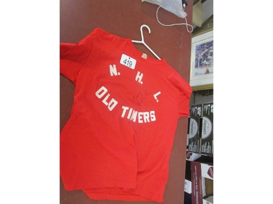 Signed NHL Old Timers Jersey