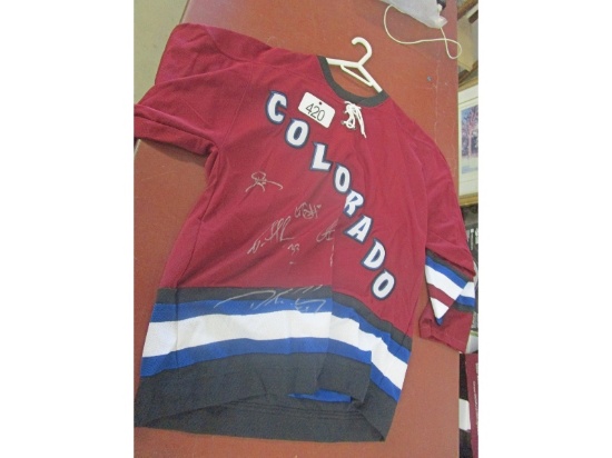 Signed Colorado Avalanche Jersey